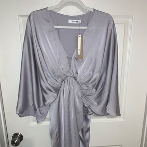 Silver kimono Dress